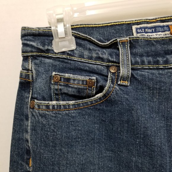 Old Navy jeans 4 Bootcut Just Below Waist lightly distressed denim VINTAGE - Picture 3 of 16